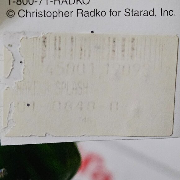 RARE ADORABLE CHRISTOPHER RADKO DRESSED UP FROG BOW TIE CHRISTMAS GLASS ORNAMENT - Picture 9 of 10